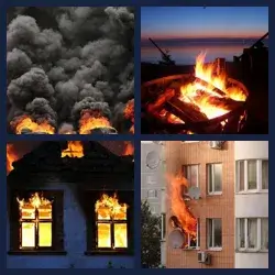 4 Images 1 Mot INCENDIE