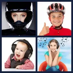 4 Images 1 Mot CASQUE